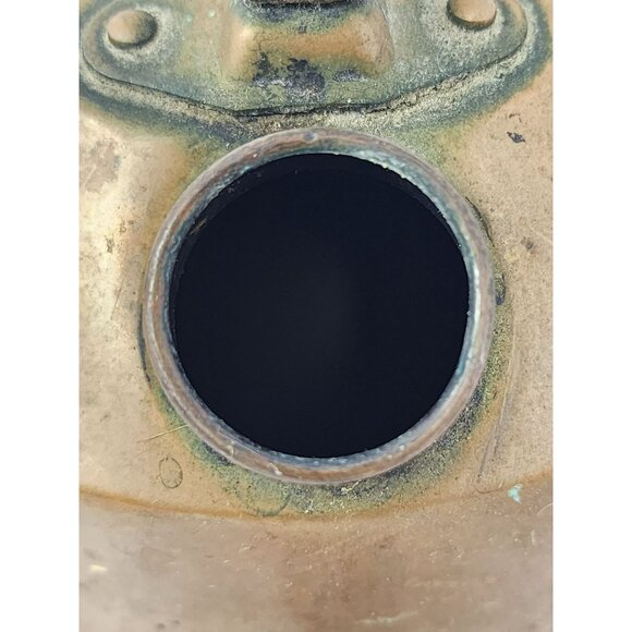Copper Tea Kettle Black Handle Antique‎ Rustic Patina Collectible Water Boiler - Picture 9 of 11